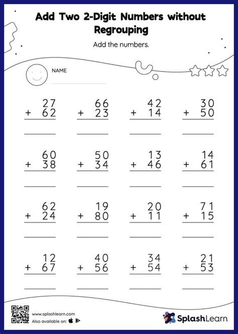 two digit addition without regrouping|adding two digit numbers.
